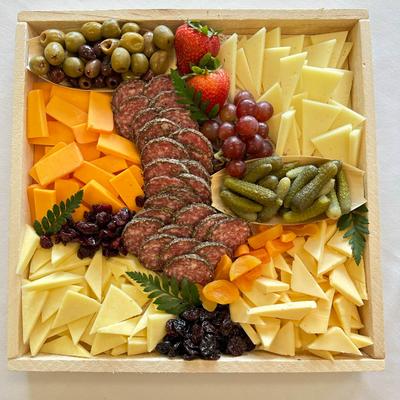 Wisconsin Artisan Cheese & Sausage Tray.