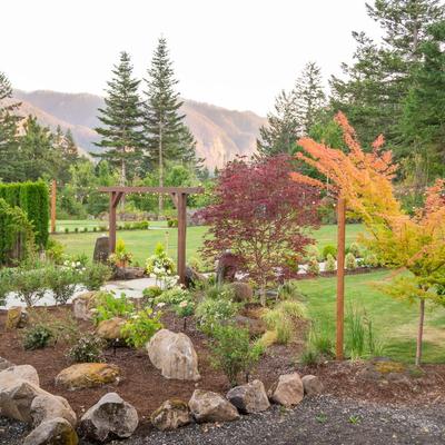 Restaurant garden outside