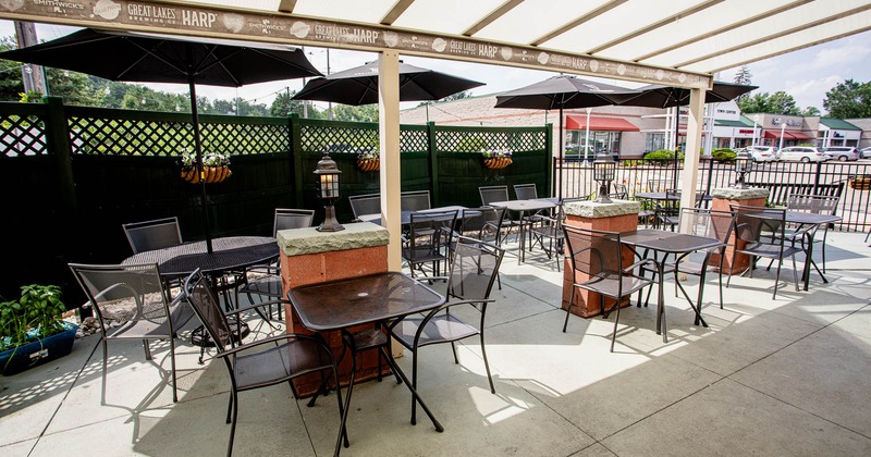Exterior, tables and chairs on patio