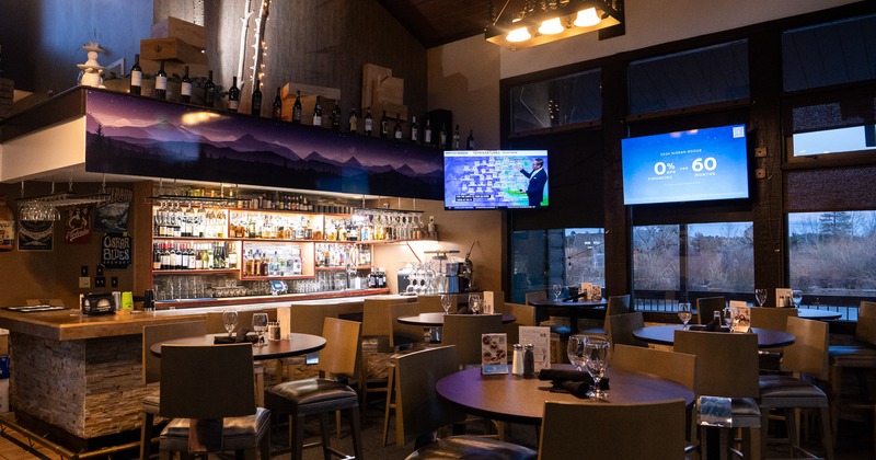 Seating and bar areas