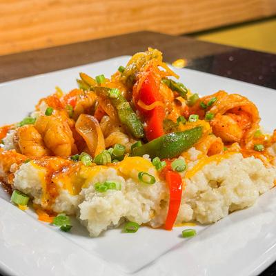 Shrimp and grits.
