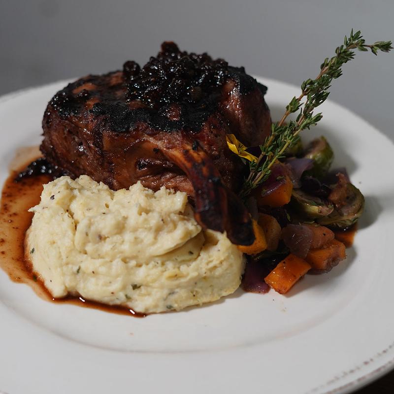 Bourbon Brine Bone-In Pork Chop photo