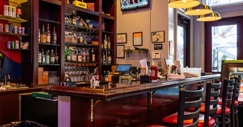 Interior, bar area