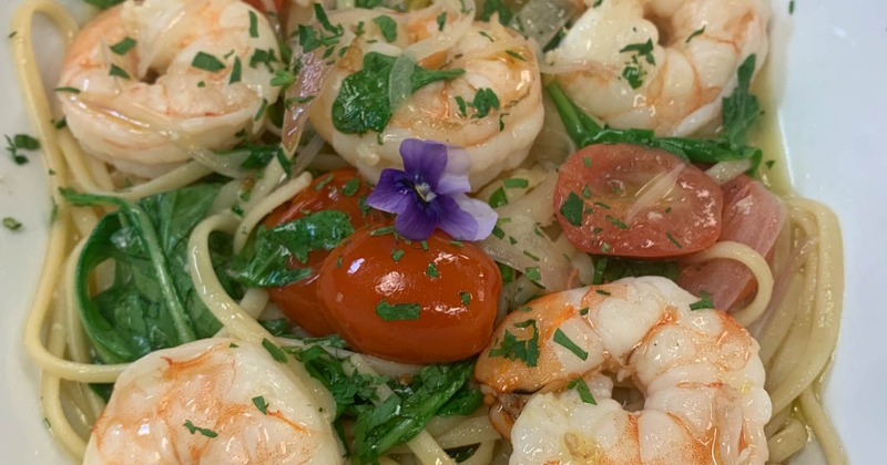 Garlic Shrimp Linguine