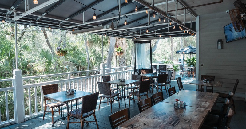 Exterior, terrace seating area