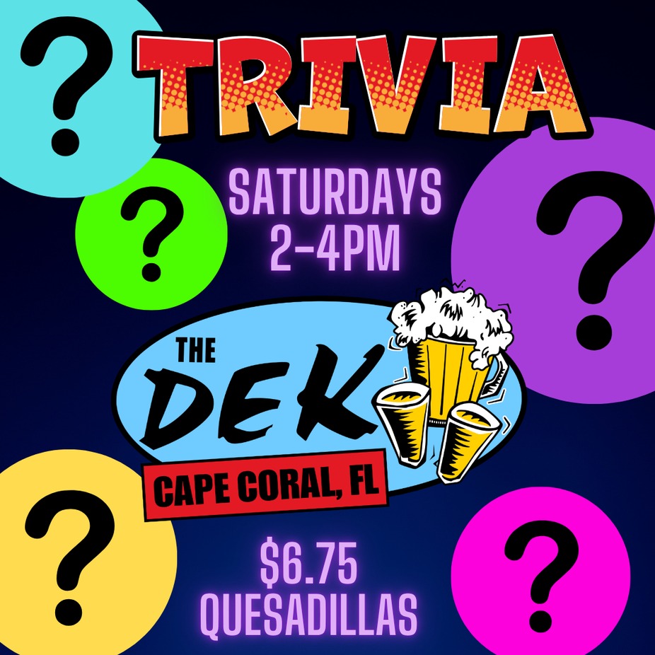 FREE Trivia 2-4pm Saturdays event photo