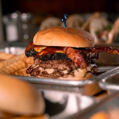 Double bacon cheeseburger.