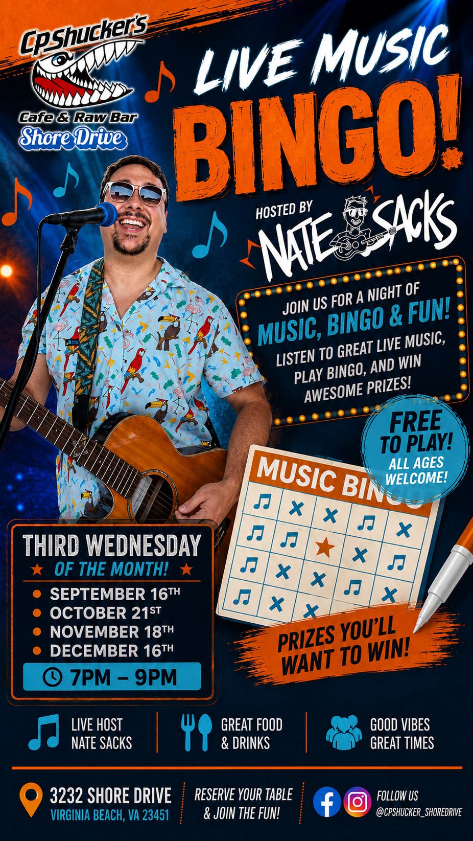 Music Bingo with Nate Sacks event photo