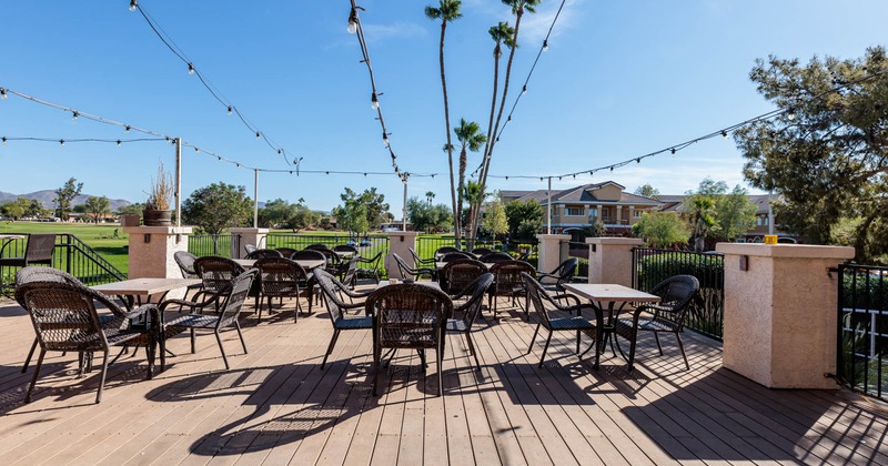 Exterior, tables and chairs on terrace