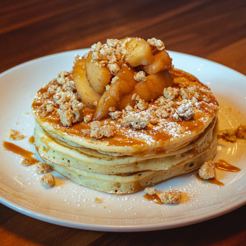 Apple Crumble Pancake Breakfast photo
