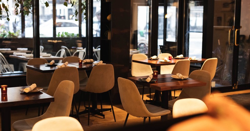 Interior, dining area