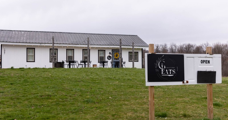 Field around the restaurant