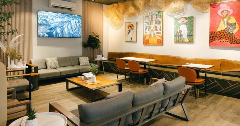 Interior, dining area