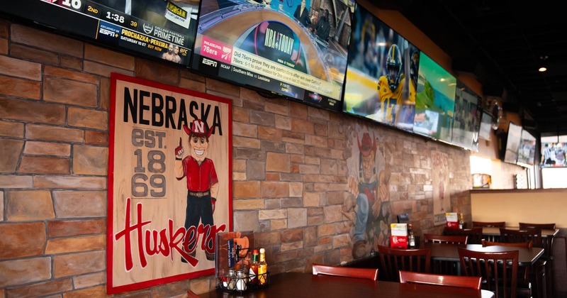 Interior, main seating are