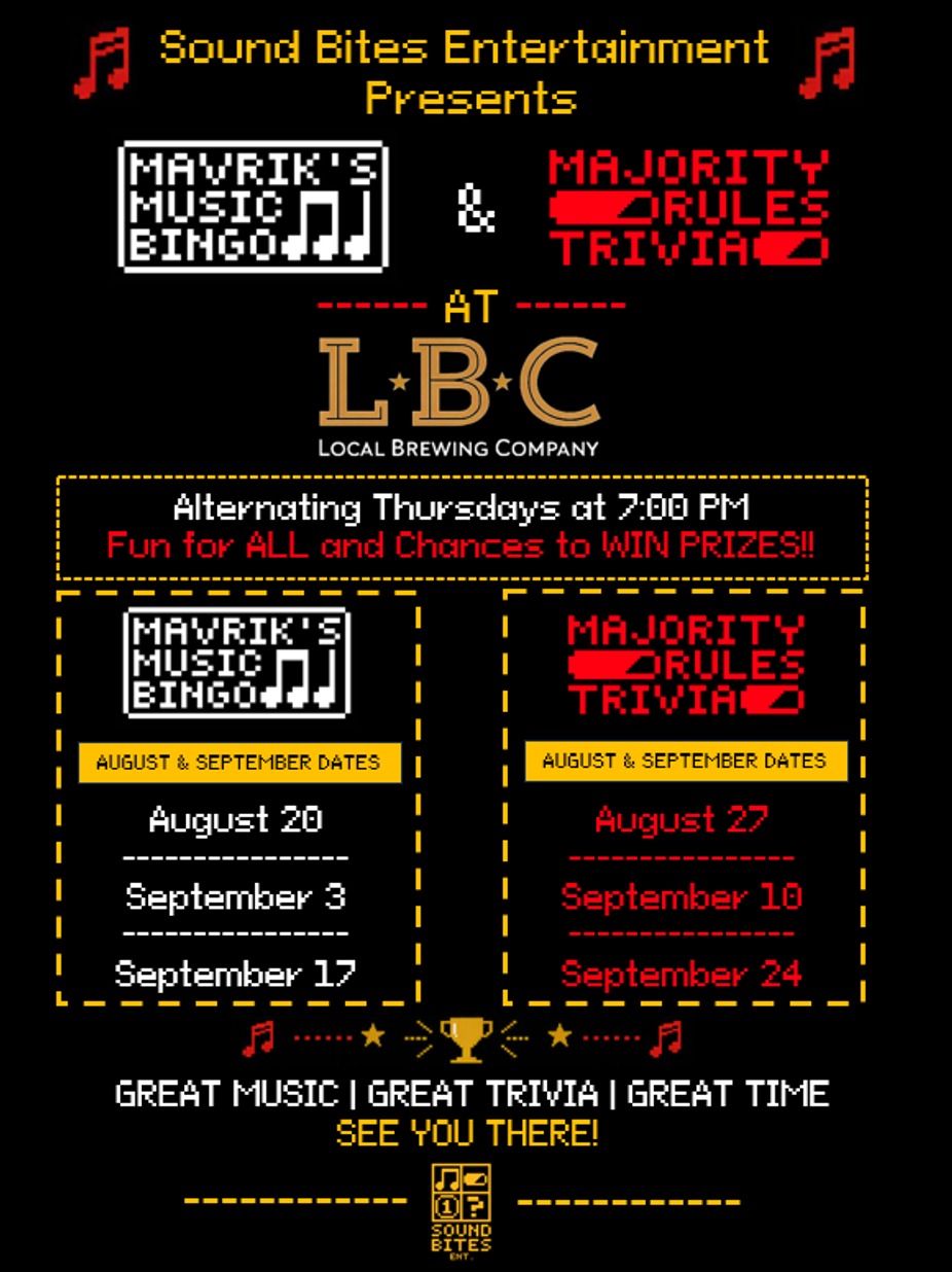 Music Bingo/ Majority Rules Trivia event photo