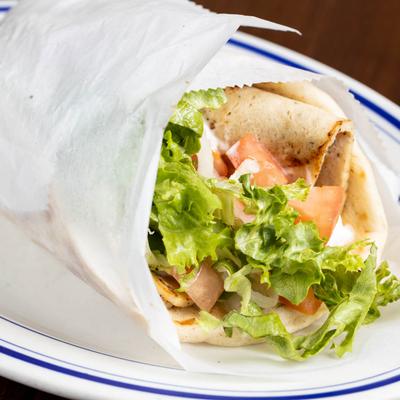 Chicken Gyro Pita Wrap.
