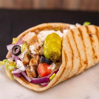 Greek pita wrap