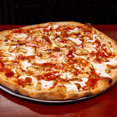 Chicken Parmesan Pizza.