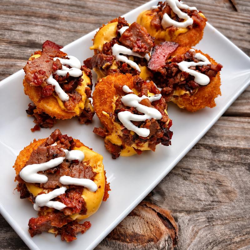 Fried Brisket Deviled Eggs photo