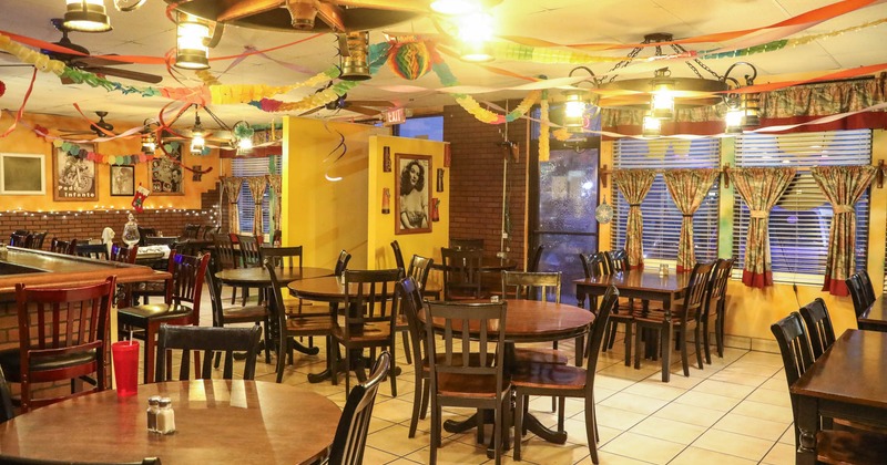 Interior, chairs and tables