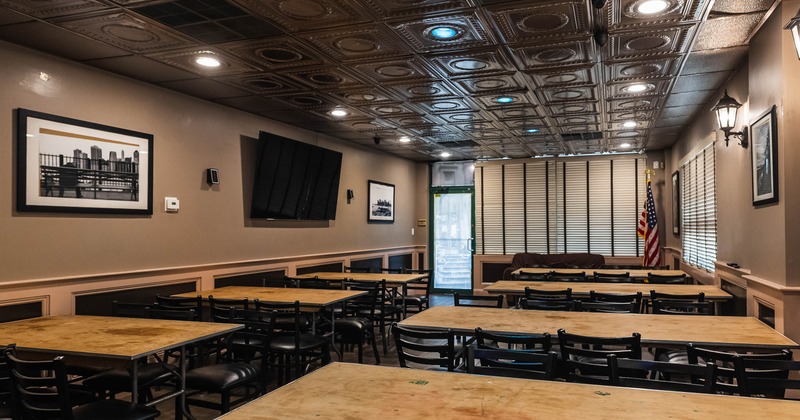 Restaurant interior, dining area