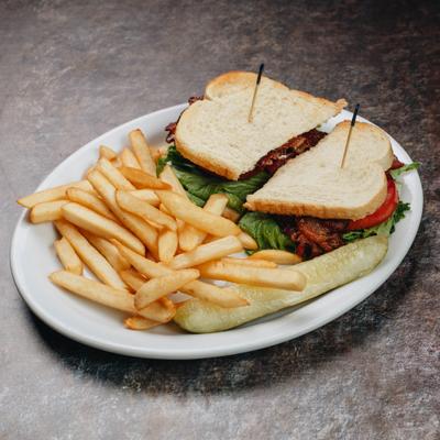 BLT sandwich with turkey.