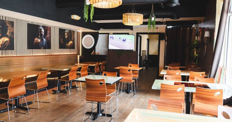 Interior, dining area