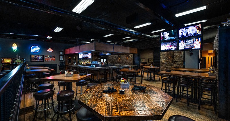 Interior, tables and seats