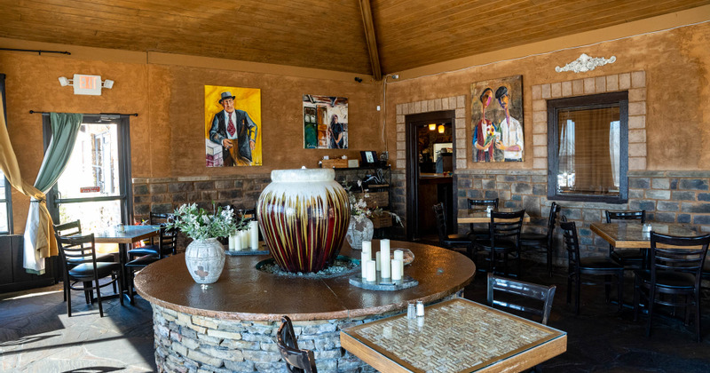 Interior, dining area