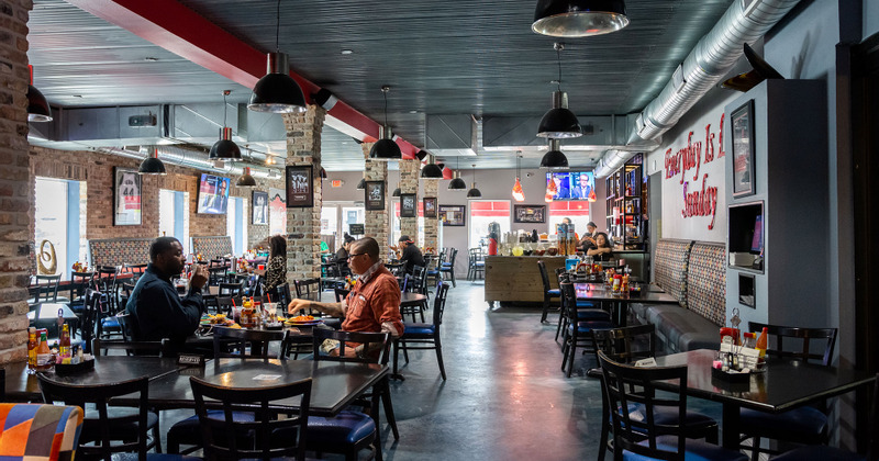 Interior, dining area