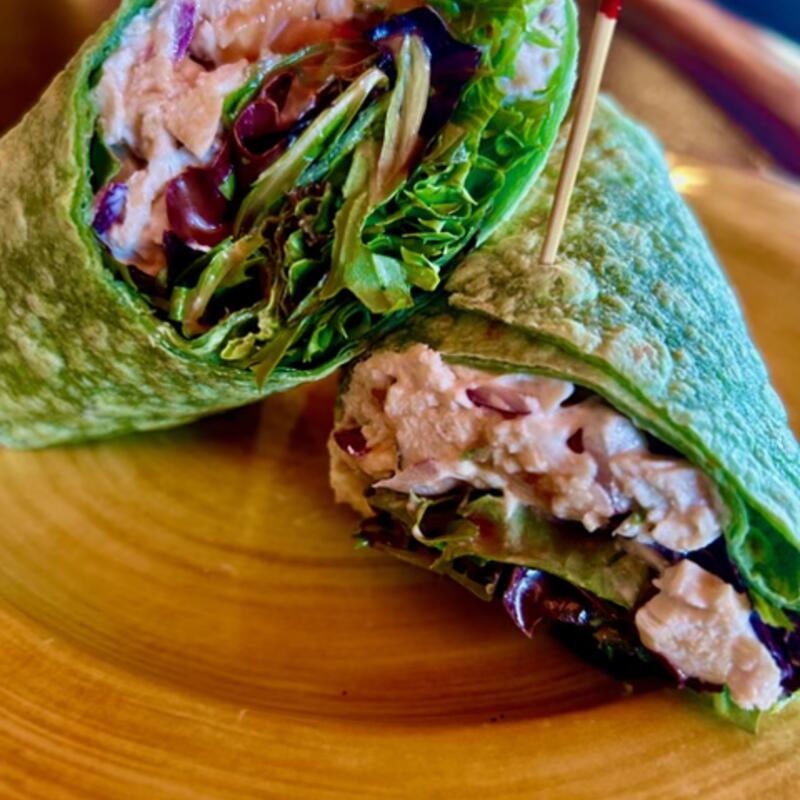 Candied Pecan Chicken Salad Wrap photo