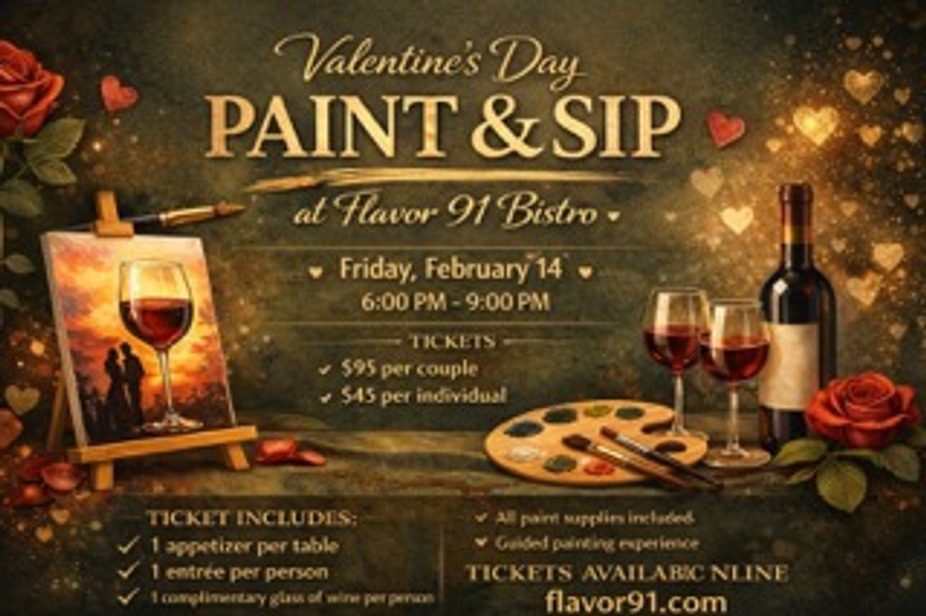 Paint & Sip Couples Ticket event photo