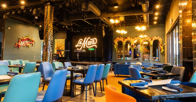 Interior, dining area