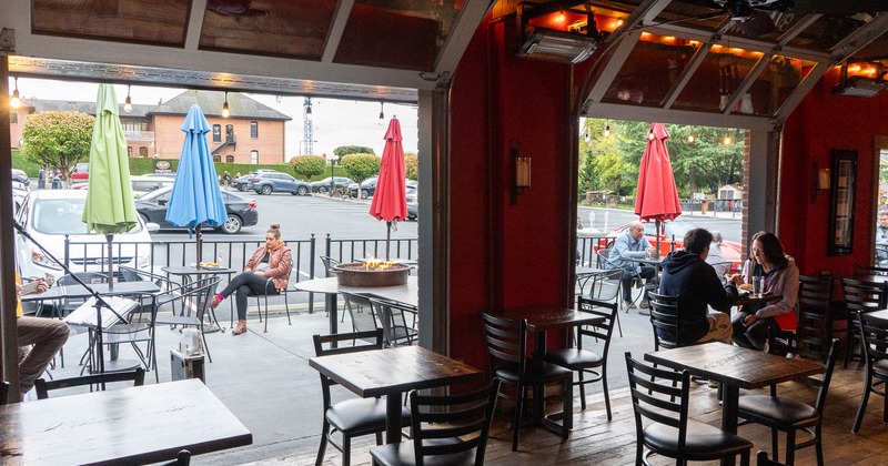 Interior, seating place near patio