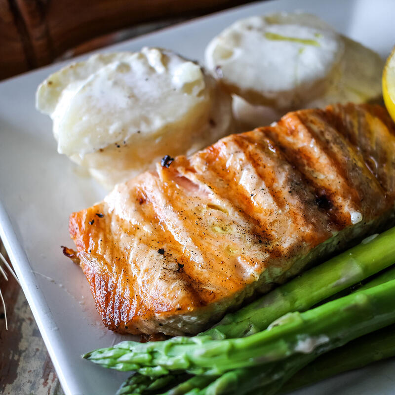 *Salmone al Salmoriglio photo