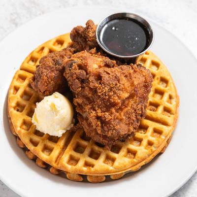 Chicken and waffles.