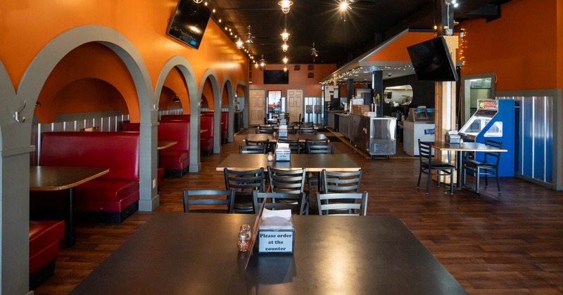 Interior, seating area waiting for the guests