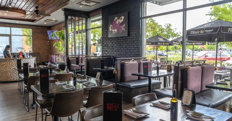 Interior, spacious dining area