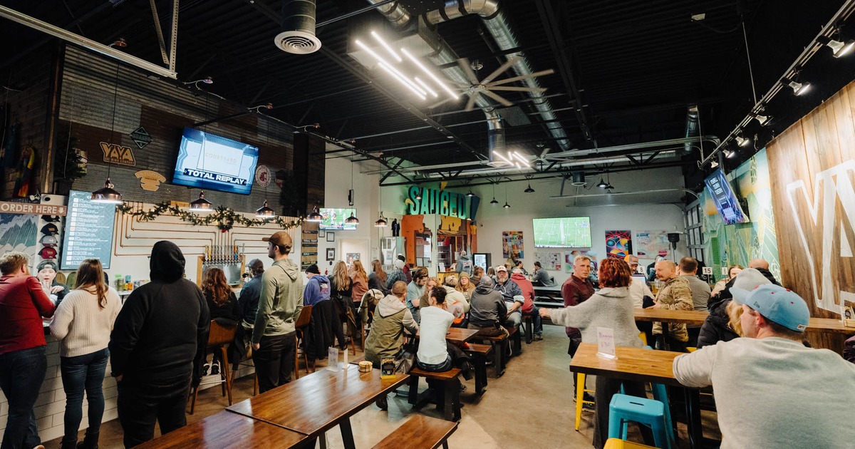 Crowded brewery