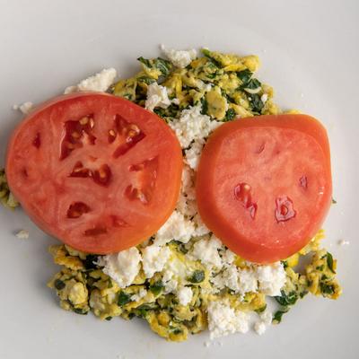 Greek Frittata, top view