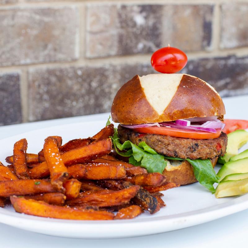 menu item 25 of 26, Vegan Burger (V)