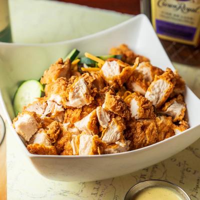 Fried chicken salad.