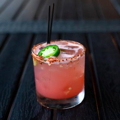 Spicy Strawberry Margarita.