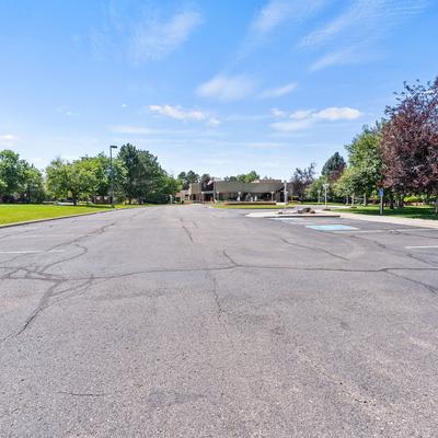 Empty parking lot