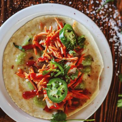 Banh Mi Taco top view