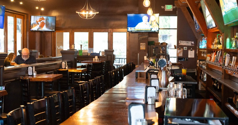 Interior, bar counter area