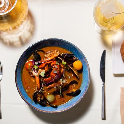 Seafood Gnocchi Bouillabaisse.