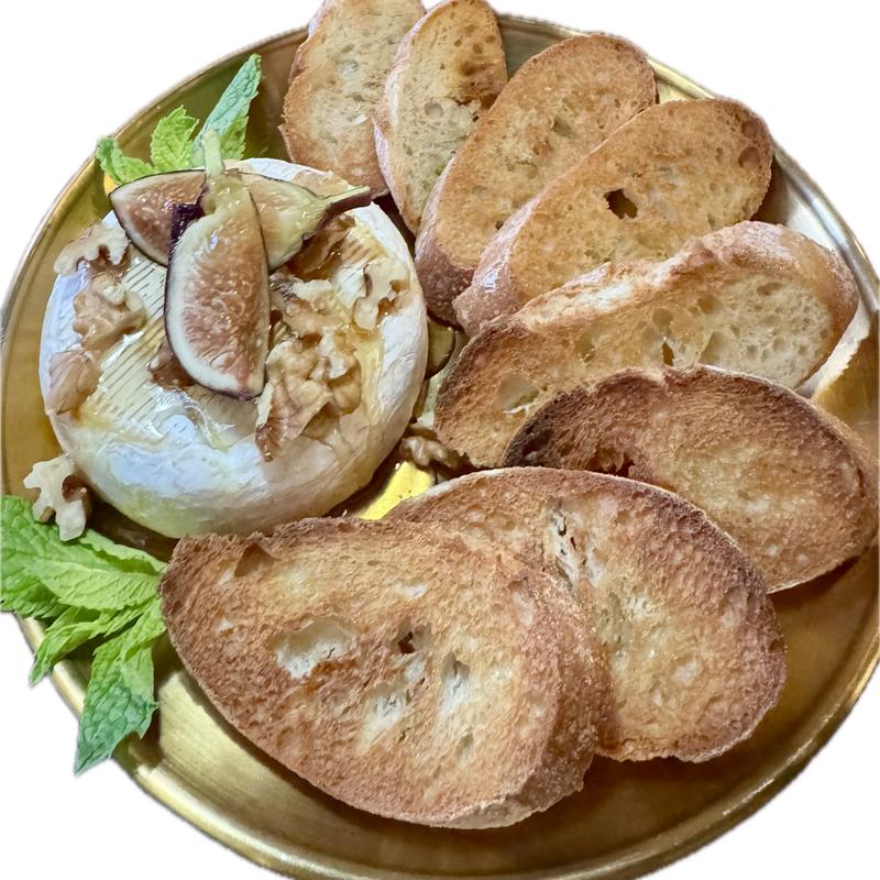 menu item 11 of 21, Warm Fig & Honey Brie (GFO)
