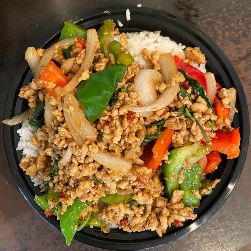 menu item 41 of 112, Spicy Basil Stir Fried