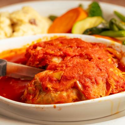 Stuffed cabbage.